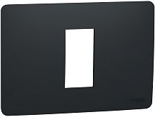 Рамка горизонтальная Schneider Electric Unica Modular 1-м. 1 мод. антрацит картинка